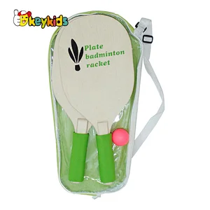 Customized lightweight non-slip wooden pickleball paddle set for indoor outdoor W01C004
