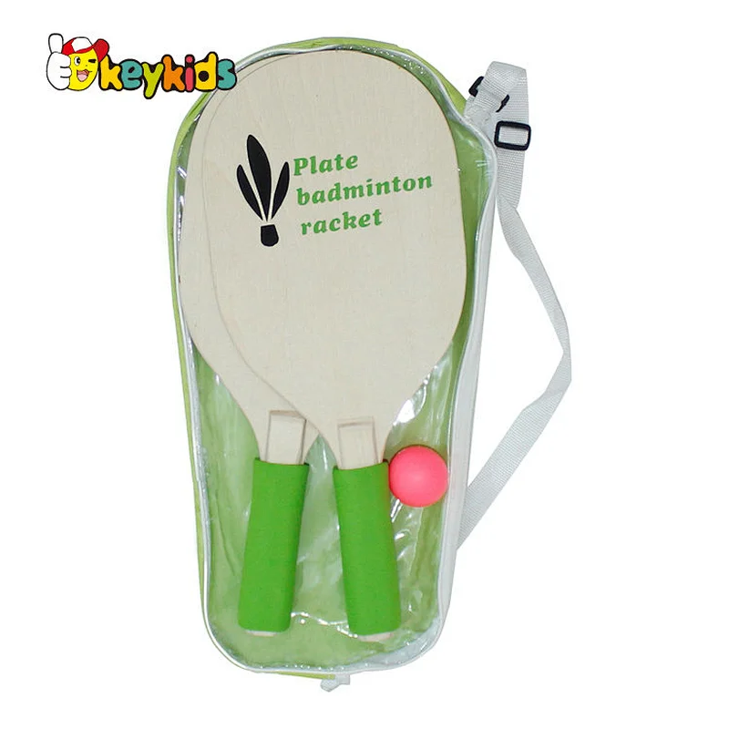 Customized lightweight non-slip wooden pickleball paddle set for indoor outdoor W01C004