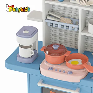 2023 New import toys pretend play wooden kitchen toy set for children W10C808