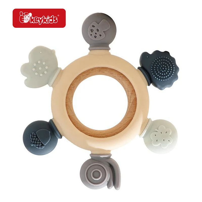 Wholesale Educational Musical Instrument Beech Wooden Maracas Toy For Kids W07I199
