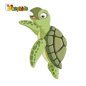 Educational Sensory Activity Toy Turtle Shaped Wooden Busy Board For Kids W12D494