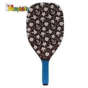 Customized non-slip set of 2 wooden pickleball racquet for adult W01C005