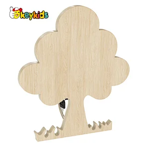 Customize tree shape wooden busy sensory board for early learning W12D439