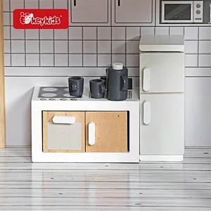 High Quality Kids Pretend Play Simulation Wooden Dollhouse With Furnitures W06A533