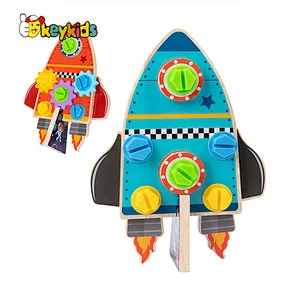 Montessori sensory learning activity tool wooden screwdriver toy for kids W03C052