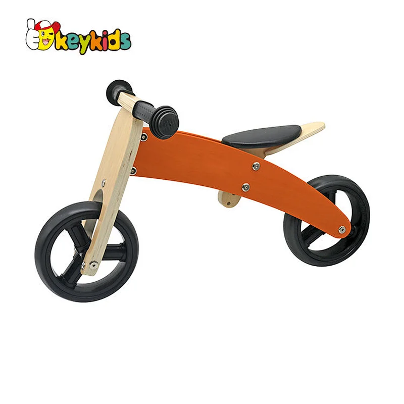 New arrival preschool wooden 2 in 1 trike balance bike for kids W16C223B