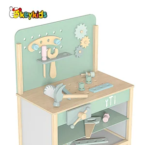 Hot Sale Pretend Play Simulation Workbench Wooden Tool Set Toys For Kids W03D217