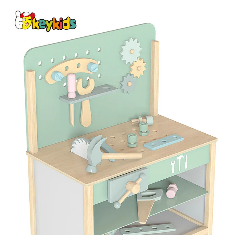 Hot Sale Pretend Play Simulation Workbench Wooden Tool Set Toys For Kids W03D217