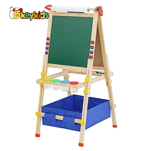 Preschool erasable magnetic wooden sketch board toy for kids W12B240