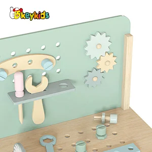 Hot Sale Pretend Play Simulation Workbench Wooden Tool Set Toys For Kids W03D217