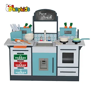 New arrive pretend play farm to table wooden kitchen playset for children W10C764