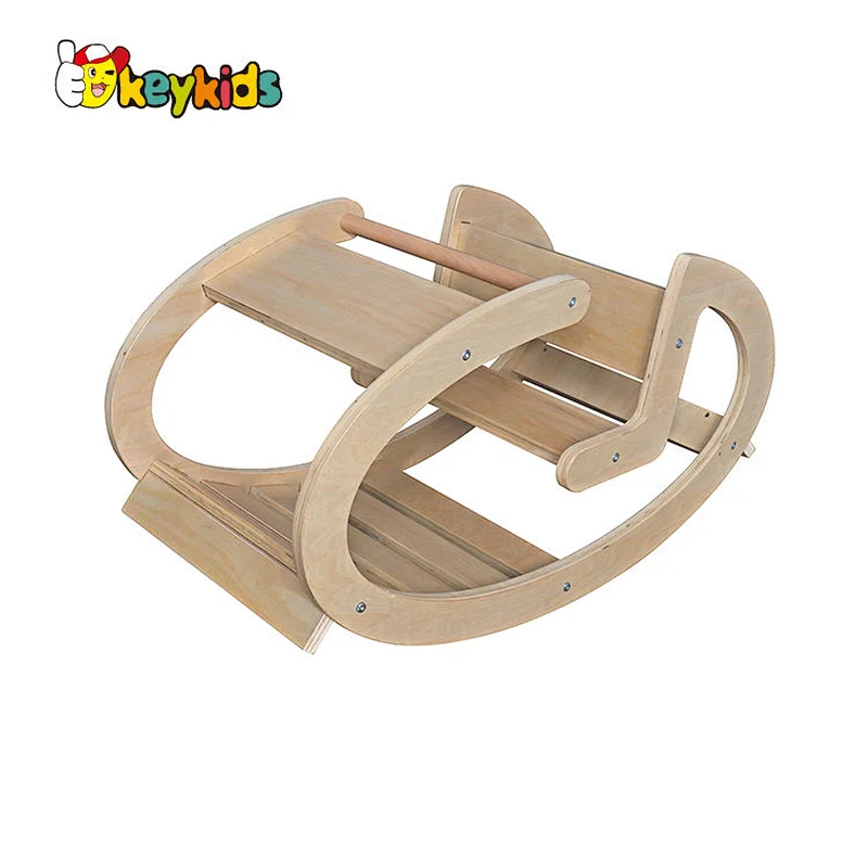 Handmade children natural wood rocker chair for Balance W01F045