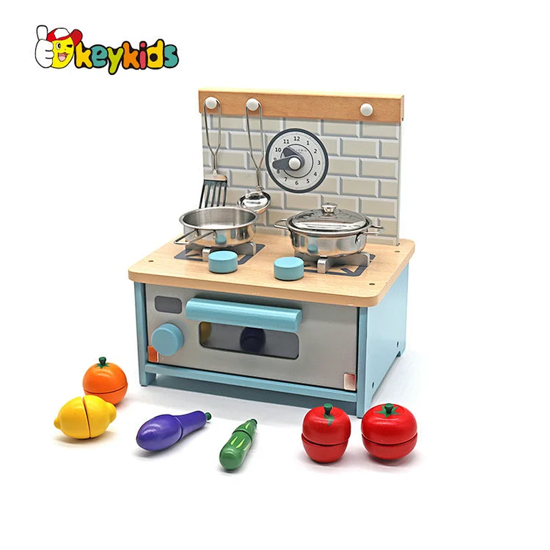 New arrived pretend play cooking stove wooden cooker toy for kids W10D618