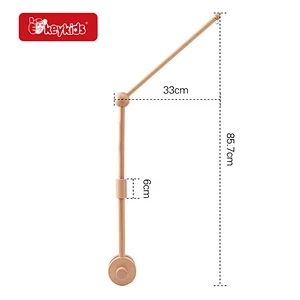 Bed Bell Holder Adjustable Wooden Baby Crib Mobile Arm For Hanging Toy W08K371