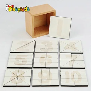 New creative Montessori puzzle Geometric shape number segmentation jigsaw puzzle for kids W12E181