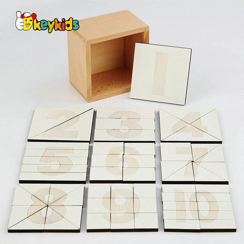 New creative Montessori puzzle Geometric shape number segmentation jigsaw puzzle for kids W12E181