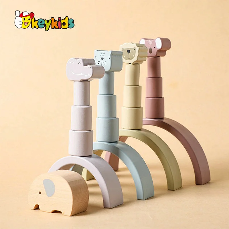 Educational 3D puzzles wooden shape matching toy for kids W13D405