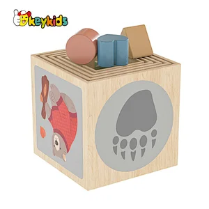 Kids Toddler Baby Gift Montessori Educational Wooden Toys Stacking and Nesting Cubes W13D388
