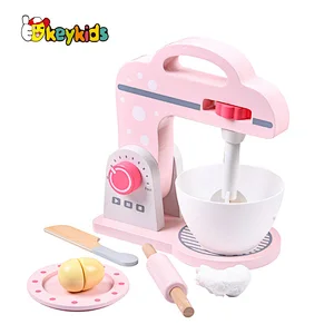 New arrivals simulation play wooden food mixer toy for kids W10D525