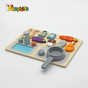 Newest 15PCS simulation food cutting stove top pretend play toys with board W10B465