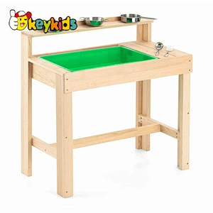 wholesale cheap outdoor toys wooden mud play kitchen for kids W10C770