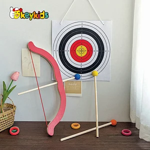 Shooting Game Bow and Arrow Toy Wooden Archery Toy Set for Kids W01C014