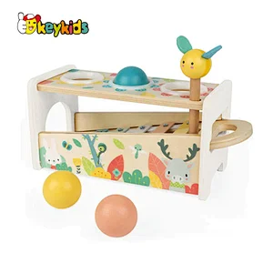 High Quality Educational Wooden Teether Grasping Activity Toy For Baby W03B127