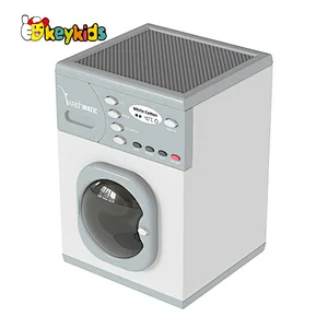 2023 New miniature grey wooden toy kitchen for kids W10C809