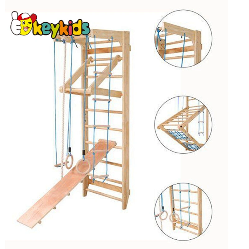High quality kids swedish gymnastic wall gym for family W01D173