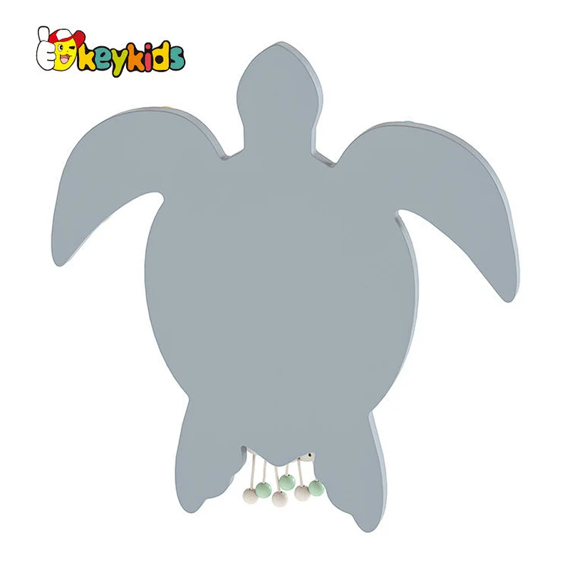 Educational Sensory Activity Toy Turtle Shaped Wooden Busy Board For Kids W12D494