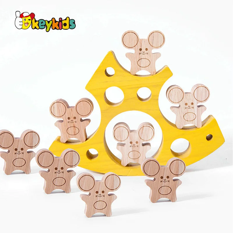 3D Puzzle Shape Cognitive Toy Coloful 48 Pcs Wooden Building Blocks For Kids W13A291