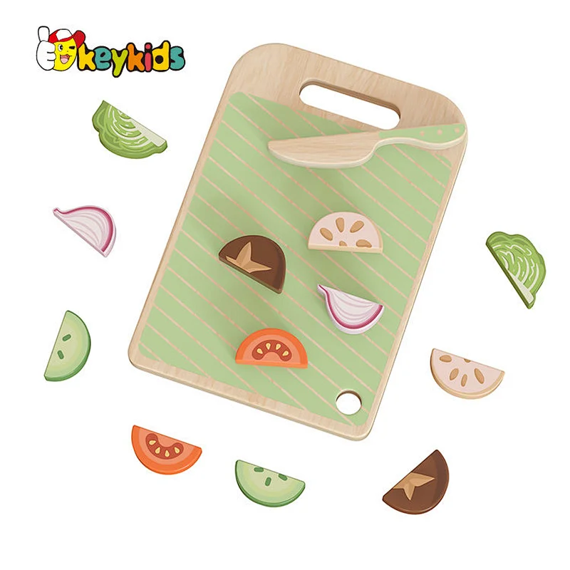 New Design Educational Puzzle Board Wooden Cutting Vegetable Toy For Kids W14A354