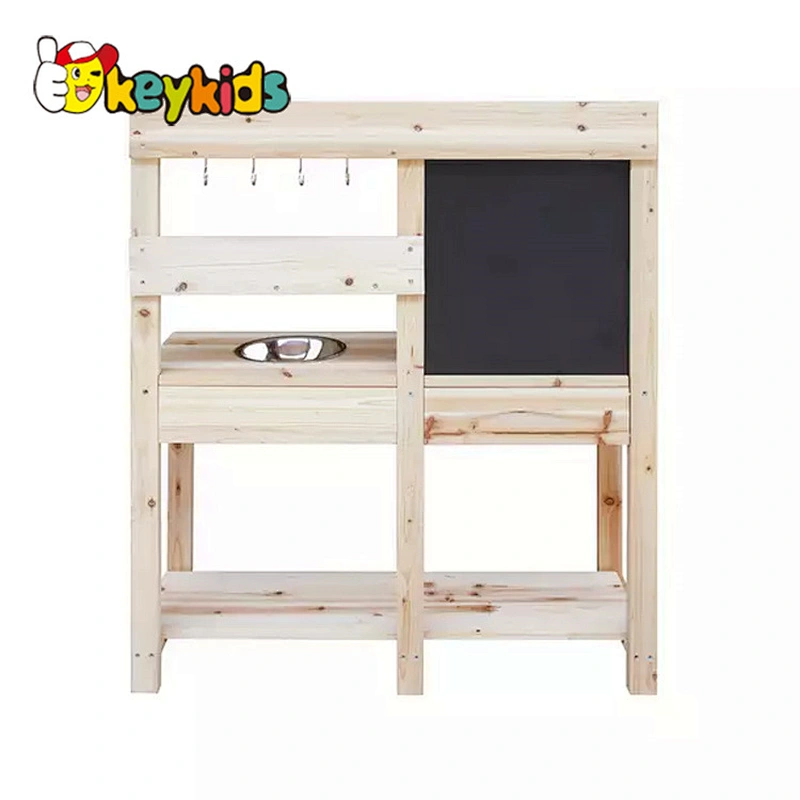 Top fashion outdoor play wooden mud kitchen toy for children W10C769