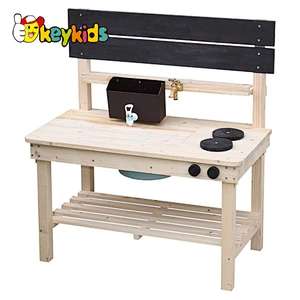 Custom Mud Kitchen Kids Outdoor Play Wooden Kitchen Toy for Children Pretend Role Play W10C777