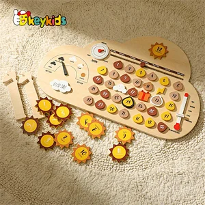 Birthday Gifts Teaching Toy Wooden Climate Activity Board for Children Kids W09F034