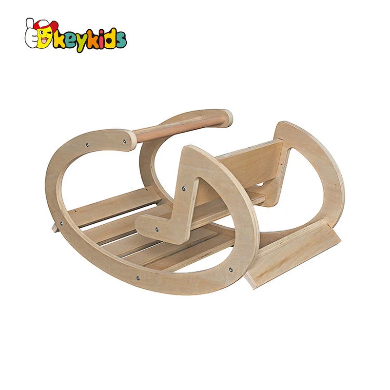 Handmade children natural wood rocker chair for Balance W01F045