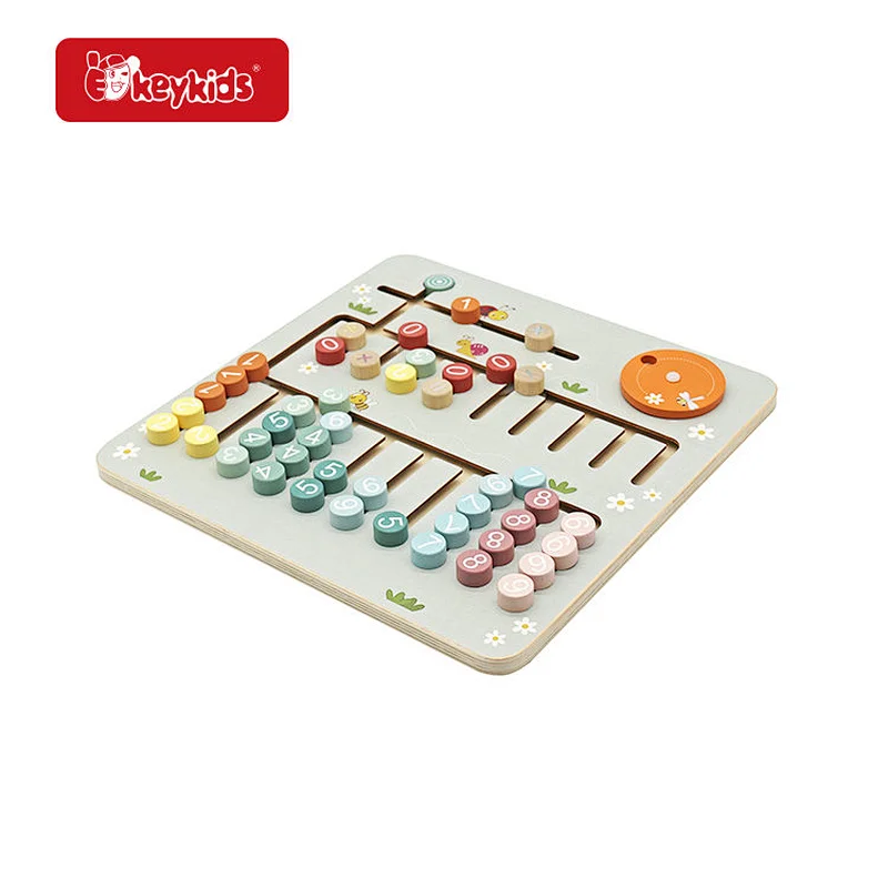 Wholesale Math Early Learning Game Wooden Calculation Board Toy For Kids W11H108