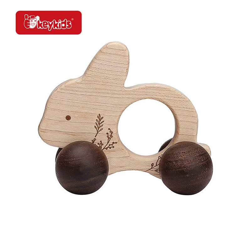 Hot Sale Educational Play Vheicle Camel Shaped Wooden Push Car Toy For Kids W04A615