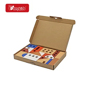 Educational Construction Stacking Toy Wooden Building Blocks Set For Kids W13A297