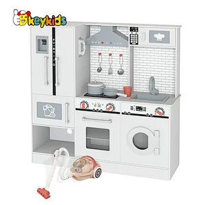 New Arrival Kids Wooden Toys Kitchen Play Set With Vacuum Cleaner W10C753