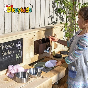 New Design durable play toys wooden outdoor mud kitchen for kids W10C765