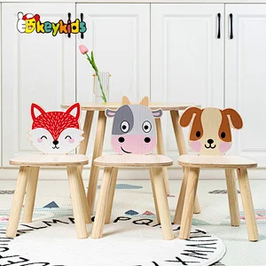 Customize preschool 4 in 1 wooden kindergarten table and chair set for kids W08G351
