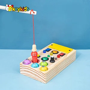 Educational learning sensory light up button switch board toy for kids W12D457