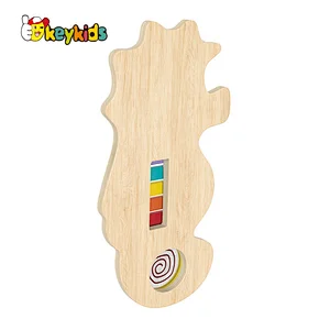 Customzie hippocampus wooden xylophone musical for children W07A228