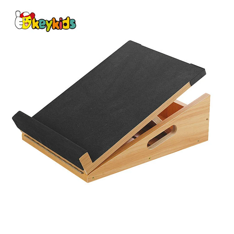 Adjustable Inclined Pedal Foot Stretcher Painted Wooden Slant Board For Exercise W01F096