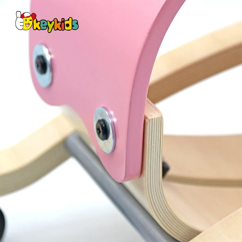 Mini flip 4-in-1 kids ride on wooden walker and rocker toy W16D156