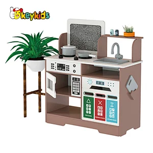 New Released Educational Cooking Game Wooden Kitchen Set Toy For Kids W10C783