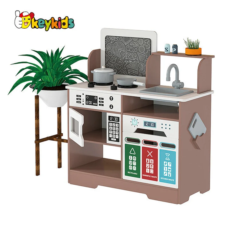 New Released Educational Cooking Game Wooden Kitchen Set Toy For Kids W10C783