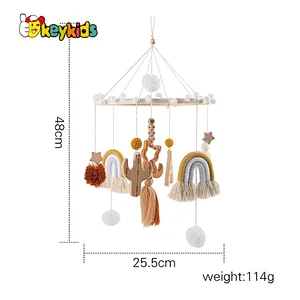 boho hanging music rainbow baby mobile toys for girl and boy W08K369