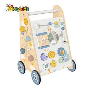 Wholesale Educational Activity Play Wooden Push Along Walker Toy For Baby W16E212